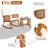 Solid Wood Rocking Chair