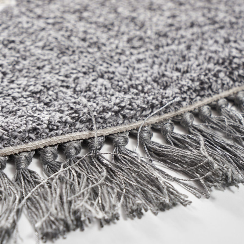 Ensemble de tapis de bain Tabatiere, Gris / blanc