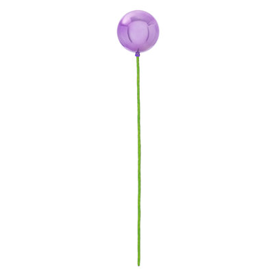  3" x 18" Lavender Pearl Ball Ornament Stick, 12 per bag.