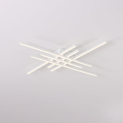 Modern Farmhouse LED Intergrated Flush Mount Lighting 3000K Dimmable Light