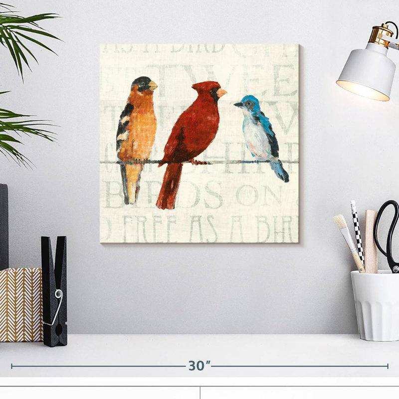 The Usual Suspects Bird Line I, H 16 po x l 16 po