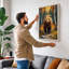 Bear Approaching Boho - Wrapped Canvas-760168856-760168928