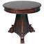 Table de bout à piédestal en bois massif Lafayette Gueridon