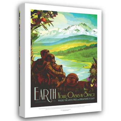 Art sur toile tendue Winston Porter JPL Gallery: Earth, Your Oasis In Space