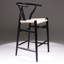 Leonidas Counter Stool with Solid Wood Frame-925795483