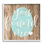 «Rustic Easter You You Found Me», œuf bleu, estampe numérique encadrée, art texturé par Daphne Polselli