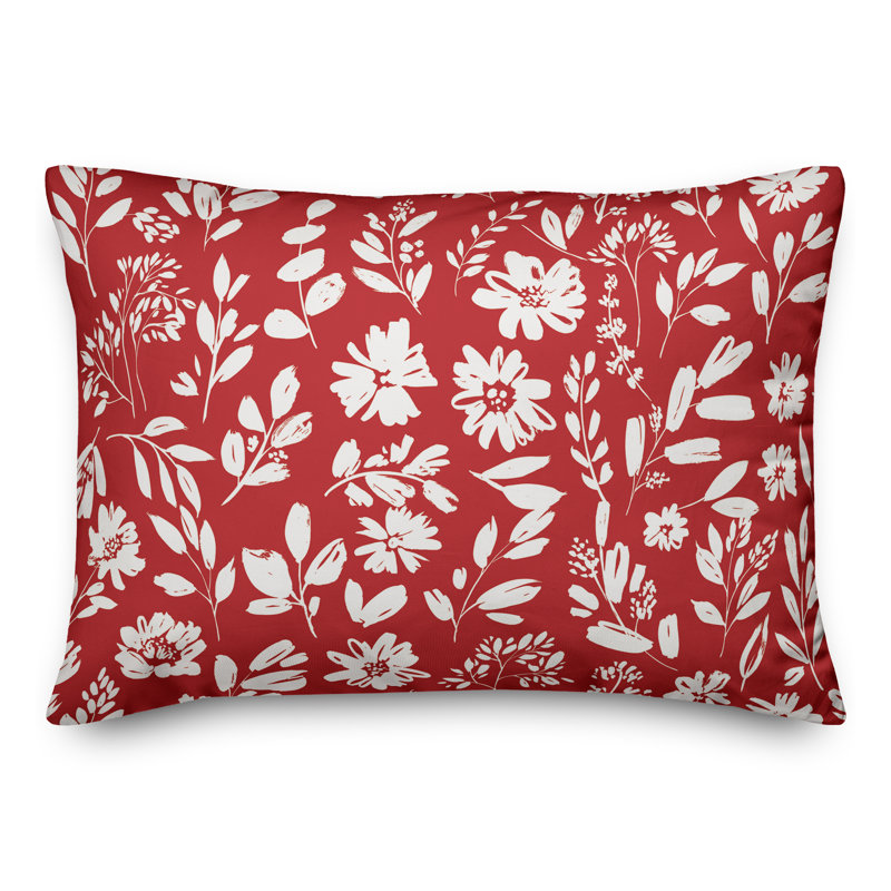 Outdoor Throw Pillow, Red