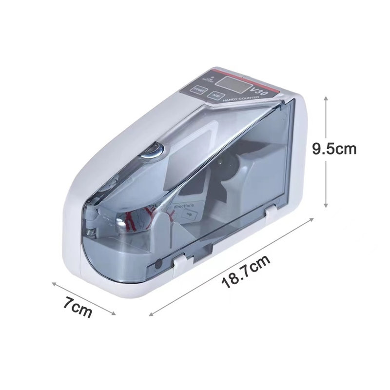 Mini machine à compter l'argent comptant