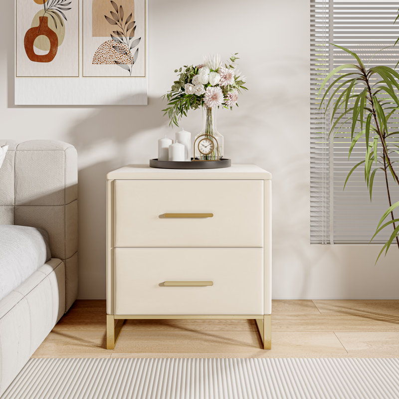 40cm W Manufactured Wood Bedside Table