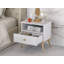 Amyna 50cm W Bedside Table