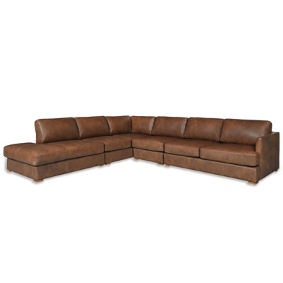 Canapé modulaire en cuir Gustav