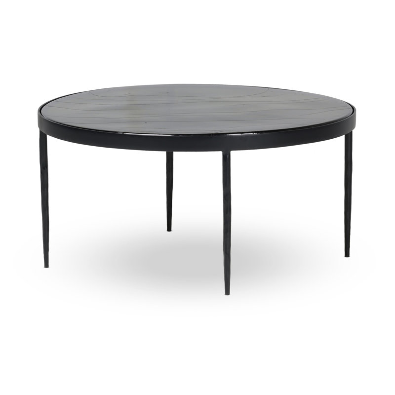 Yoko Coffee Table, 16.25" H x 32" L x 32" W, Moss