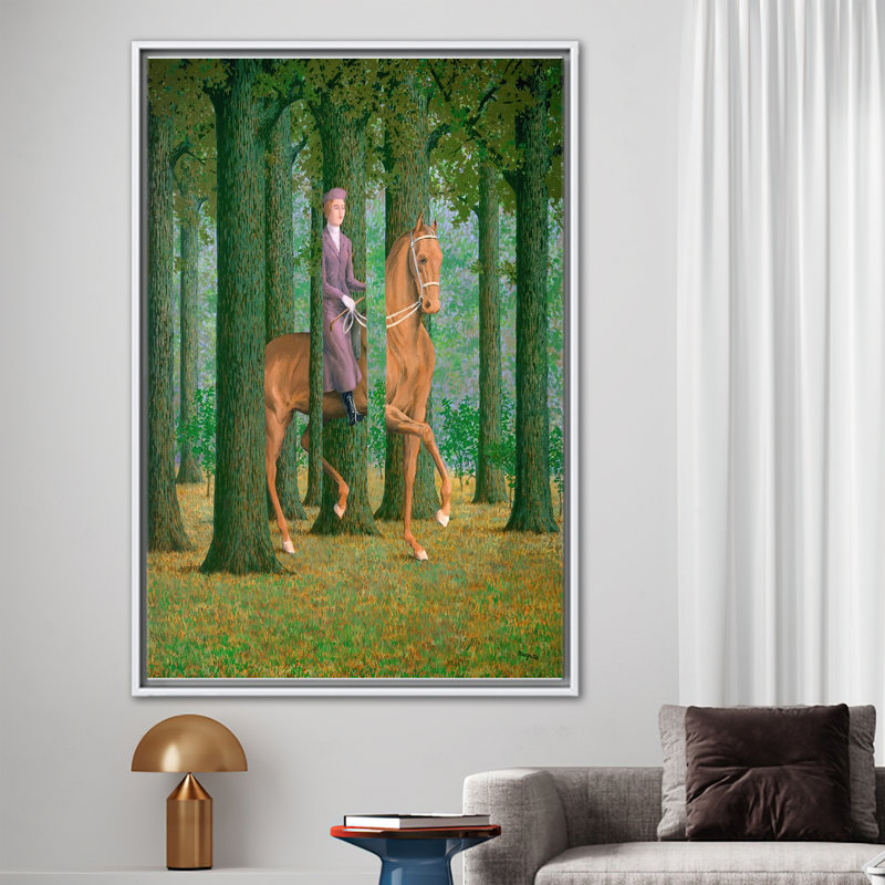 Print on Canvas, 40 cm H x 60 cm W, White Floater Framed