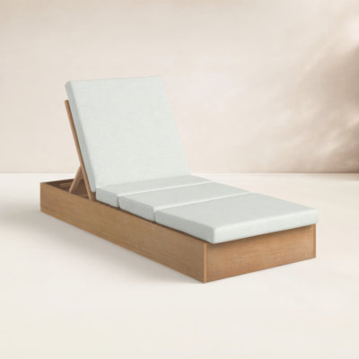 Fatima Wood Chaise Lounge Chair