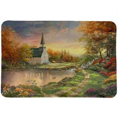 Thomas Kinkade A Quiet Evening Memory Foam Rug