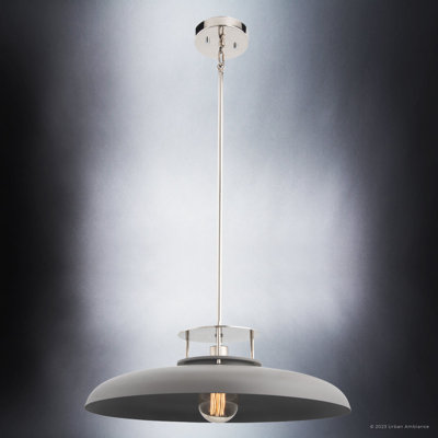 Luminaire suspendu en forme de dôme à 1 lumière Moneeb