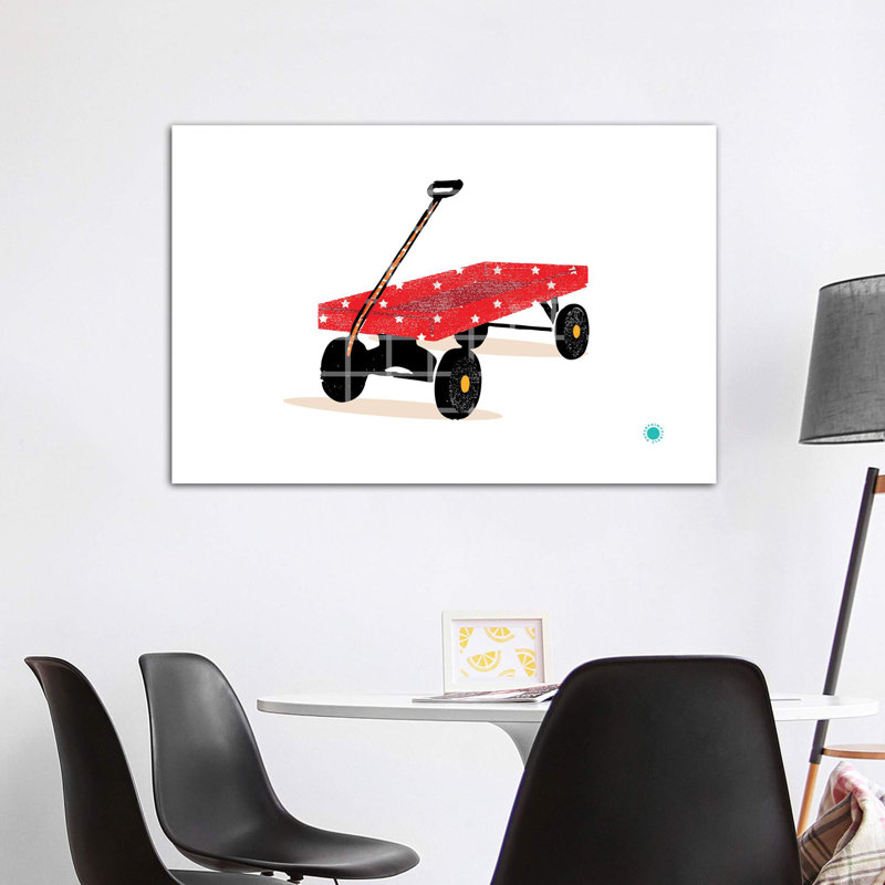 Wagon - Imprimé, Pas de tapis, H 40 po x l 60 po x 1,5 po, Toile tendue