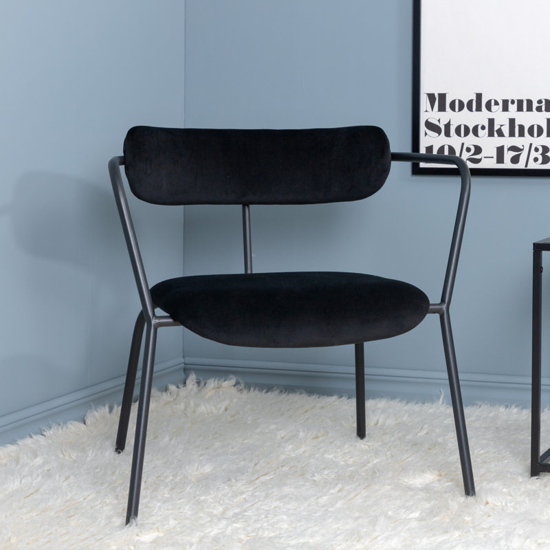 Bonview Velvet Armchair, Black
