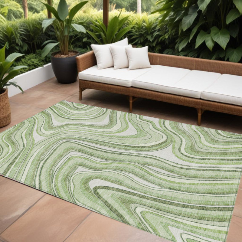 HomeRoots Rectangle Machine Woven Area Rug