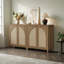 Boho - Buffet en rotin avec tablettes réglables-344095792-362371664