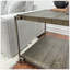 Ensemble de table basse et de table de bout en bois 3 pièces Corbeta, graphite vieilli