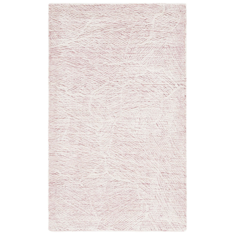 Goin Hand Tufted Indian Wool And Cotton With Latex Solid Color Rug, Rectangle 2' x 3'