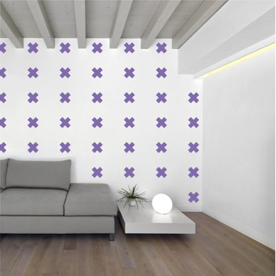 Décalcomanie murale à motifs croisés suisses