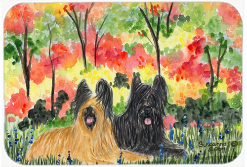 East Urban Home Two Briard Glass Cutting Board