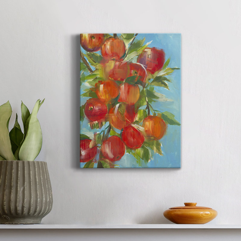 AN APPLE A DAY - Reproduction sur toile tendue, H 12 po x l 8 po x P 1 po