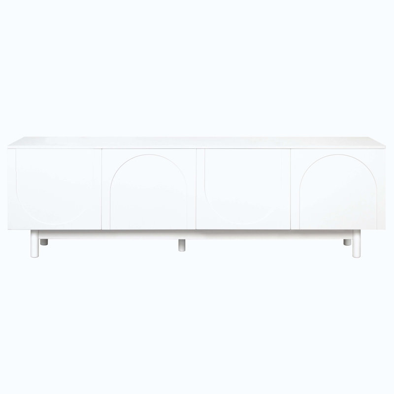 Meuble télé pour téléviseur de 78 po ou moins, Blanc