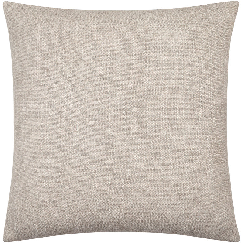 Housse de coussin décoratif Zunaira, H 18 po x l 18 po, Inférieur, Gris clair