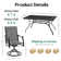 6 - Person Upgraded Metal Patio Swivel Dining Chair Set with Rectangular Table