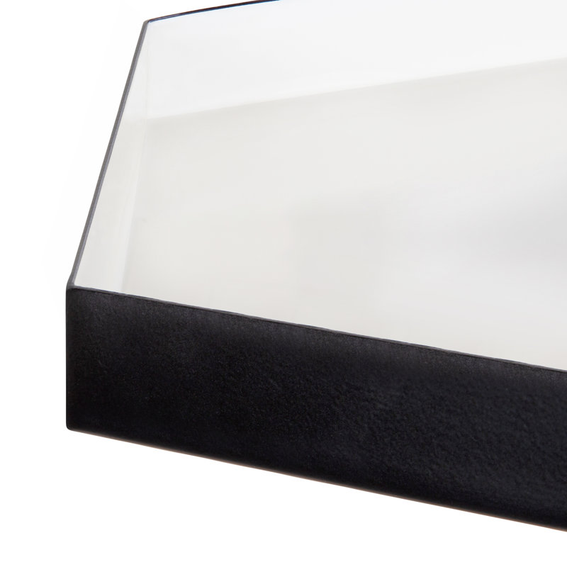 Alfie End Table, Black, White