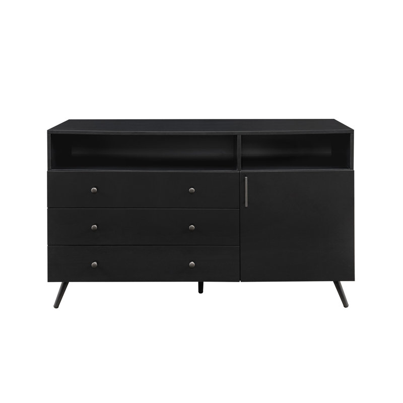 Isabellah 52.00'' Sideboard, Solid Black