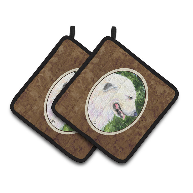 Caroline's Treasures Great Pyrenees Polyester Potholder