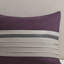 Édredon en faux suède 7 pièces pour très grand lit, mauve-121232367-121232363