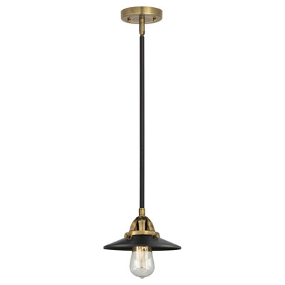 Nouveau 2 - Railroad - 1 Light 8" Stem Hung Mini Pendant - Bulb Not Included -  -