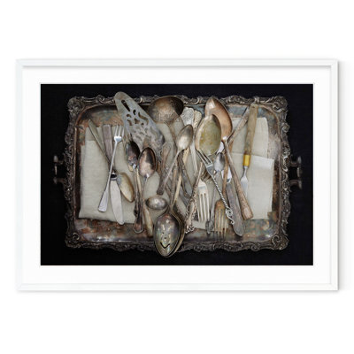 Argent antique - photographie avec cadre photo
