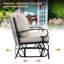 Chaise berçante d'extérieur en métal Bular-1648482182