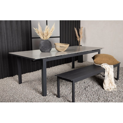 Faiyaz Rectangular Extendable Outdoor Dining Table