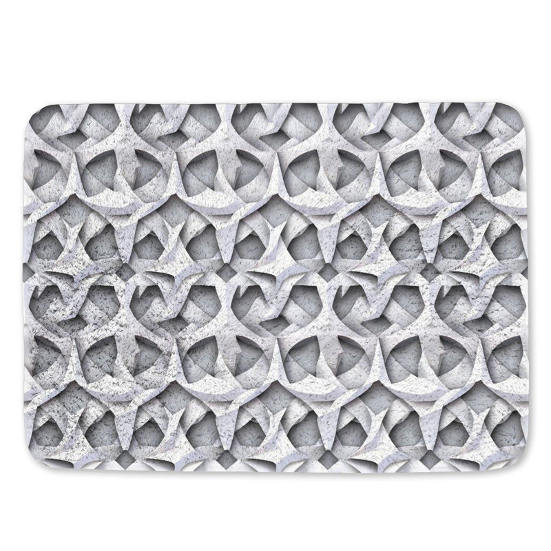 Tapis de bain en microfibre / microsuède Darlen, L 21 po