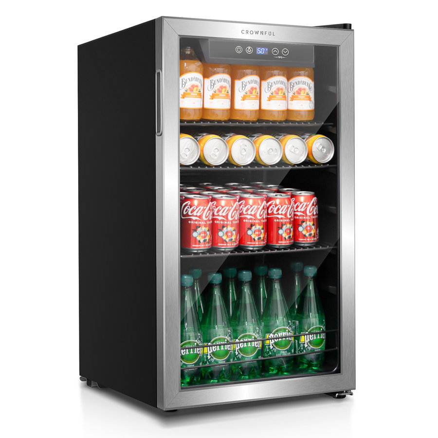 CROWNFUL 120 Cans Freestanding Beverage Refrigerator