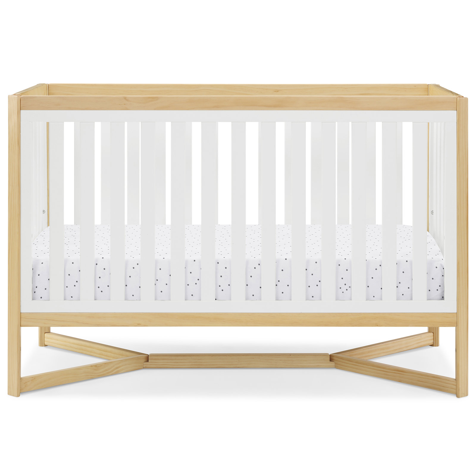 Tribeca 4-in-1 Convertible Crib, Bianca/Natural
