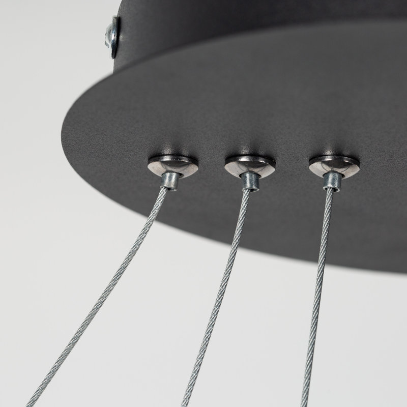 Plafonnier semi-encastré à DEL à intensité variable unique / audacieux 3 lumières Carmelina