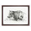 Resting Cow by Jean Bernard - Picture Frame Drawing Print-55599061-55599060