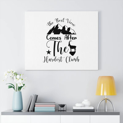 The Best View 1 Piece Wrapped Canvas Wall Art