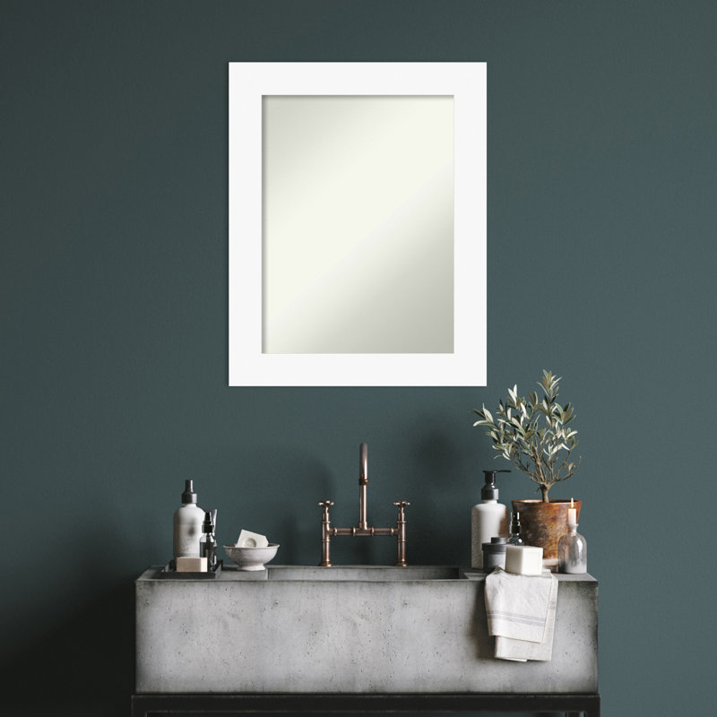 Miroir mural Jion, Blanc, 29,5 po x 23,5 po
