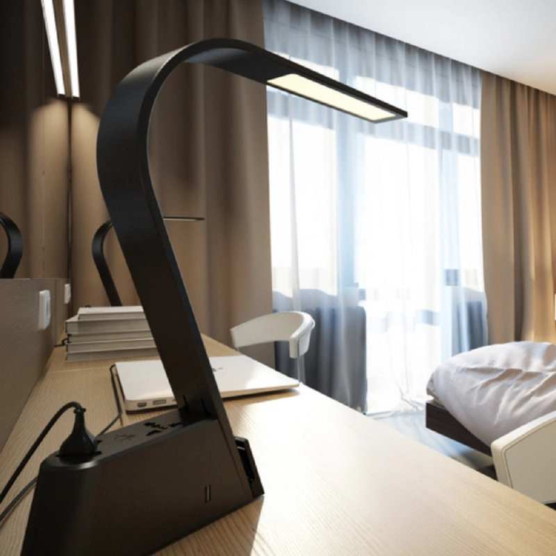 LED Desk Table Lamp, Black
