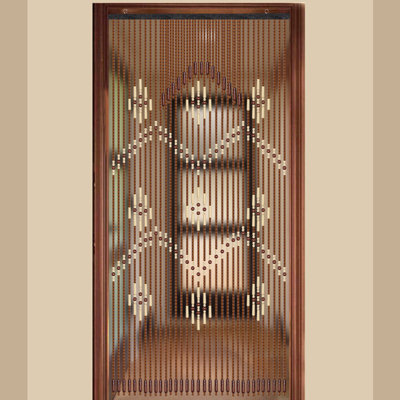 Wood Bead Door Hanging Curtain String Porch Curtain For Doorway Bedroom Screen