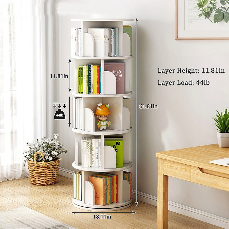 157cm H x 46cm W Solid Wood Bookcase